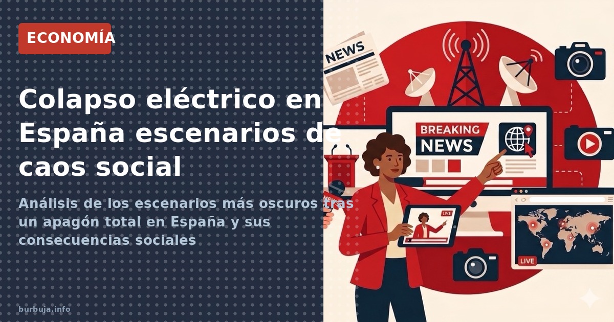 Análisis de los escenarios más oscuros tras un apagón total en España y sus consecuencias sociales