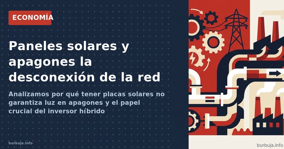 Analizamos por qué tener placas solares no garantiza luz en apagones y el papel crucial del inversor híbrido