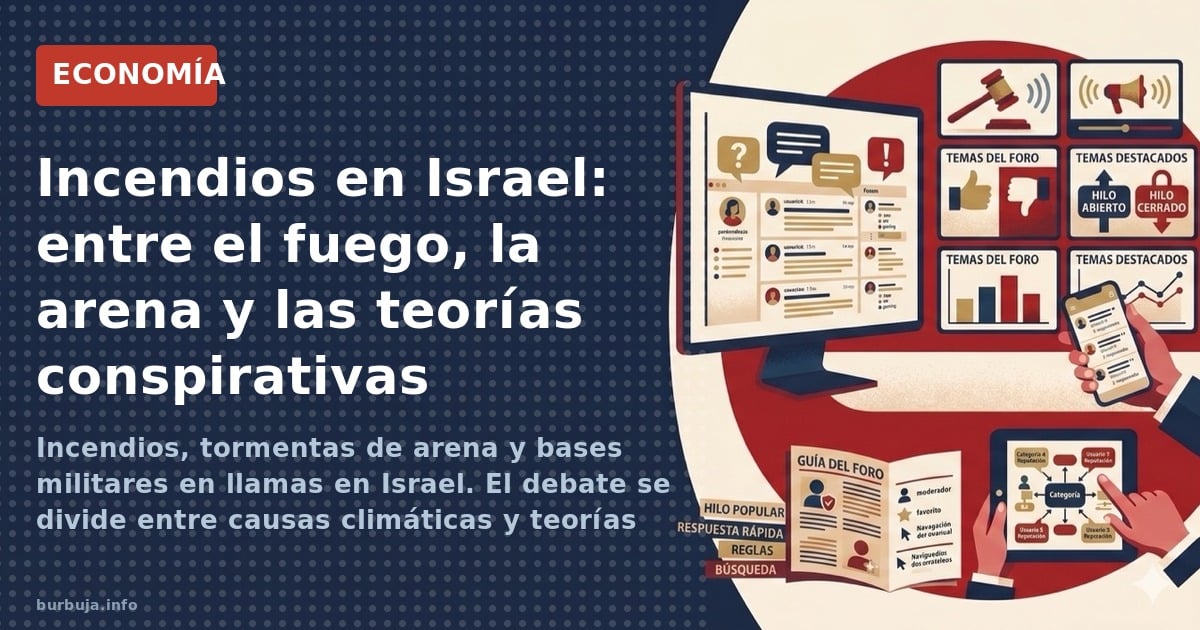 Incendios, tormentas de arena y bases militares en llamas en Israel. El debate se divide entre causas climáticas y teorías co