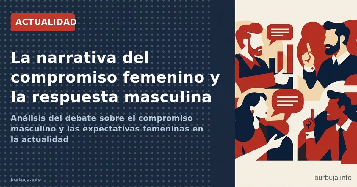Análisis del debate sobre el compromiso masculino y las expectativas femeninas en la actualidad