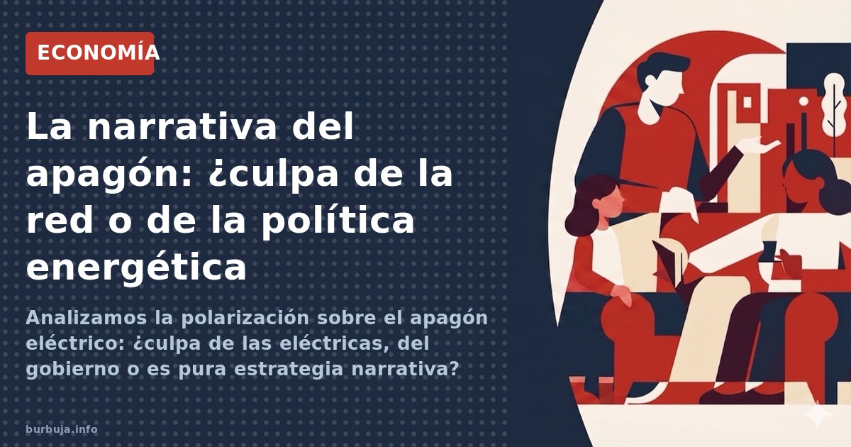 La narrativa del apagón: ¿culpa de la red o de la política energética
