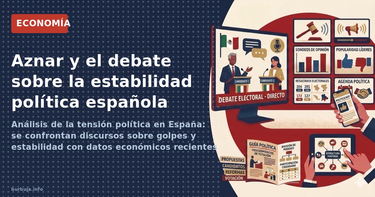 Análisis de la tensión política en España: se confrontan discursos sobre golpes y estabilidad con datos económicos recientes