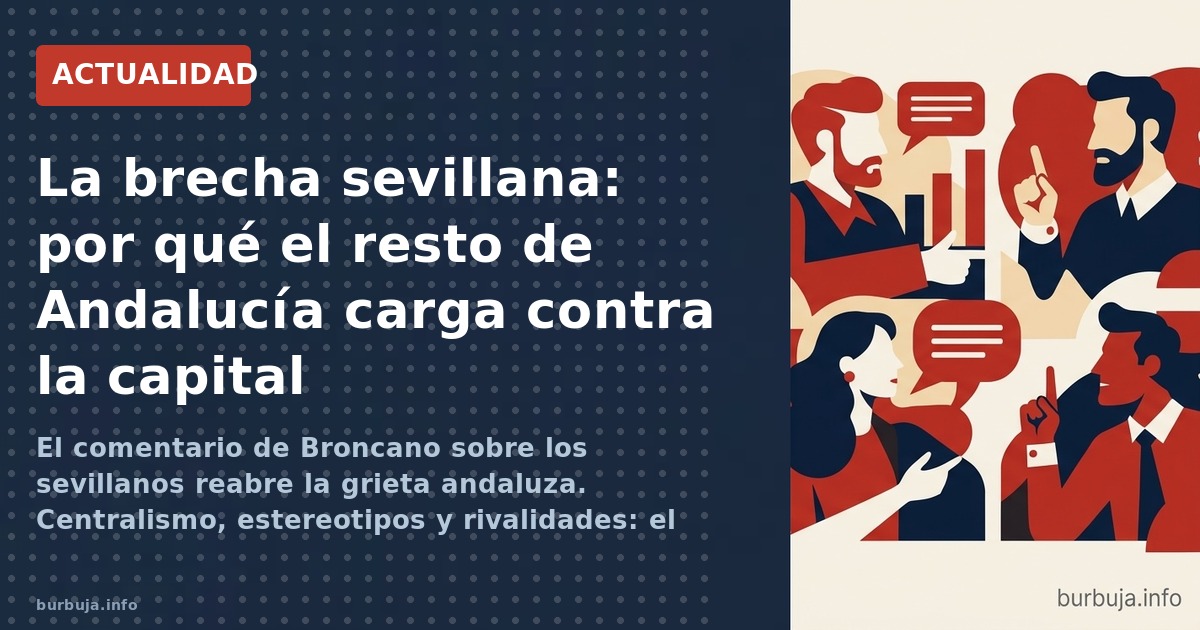 El comentario de Broncano sobre los sevillanos reabre la grieta andaluza. Centralismo, estereotipos y rivalidades: el odio al