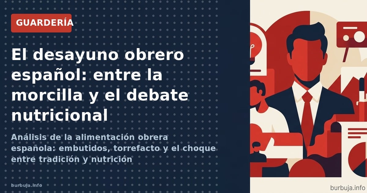 Análisis de la alimentación obrera española: embutidos, torrefacto y el choque entre tradición y nutrición