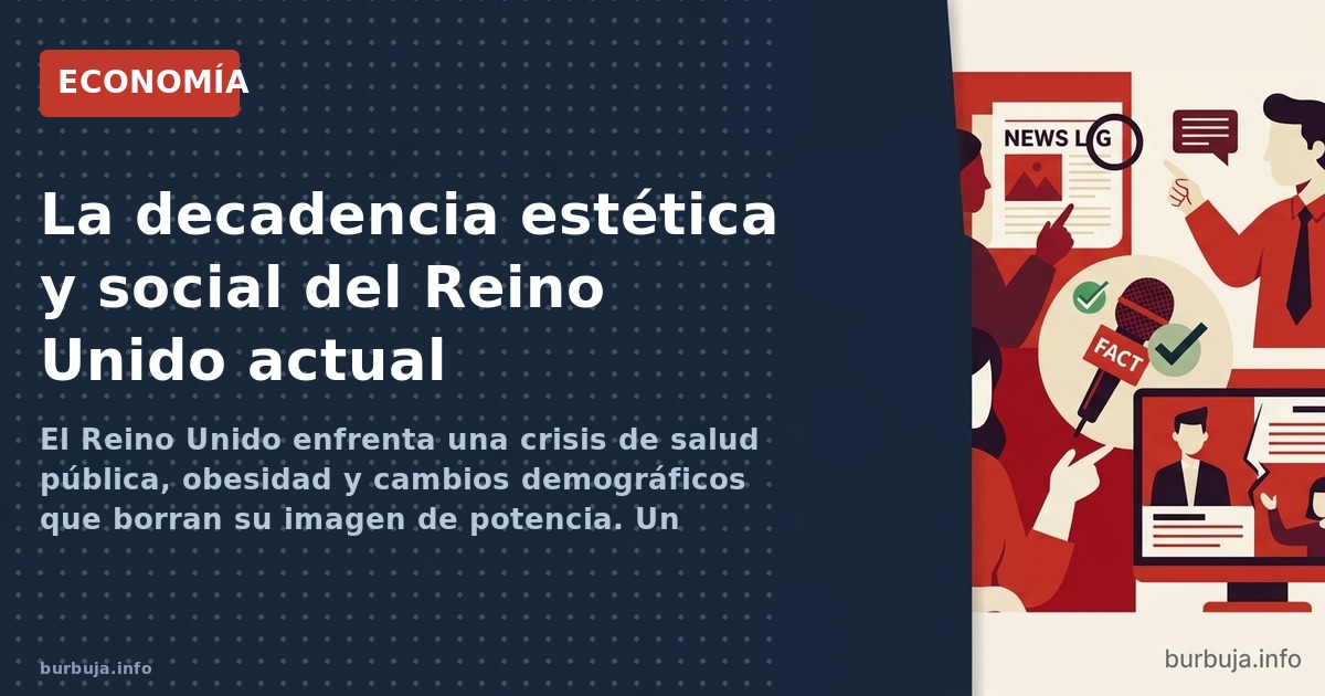 El Reino Unido enfrenta una crisis de salud pública, obesidad y cambios demográficos que borran su imagen de potencia. Un aná