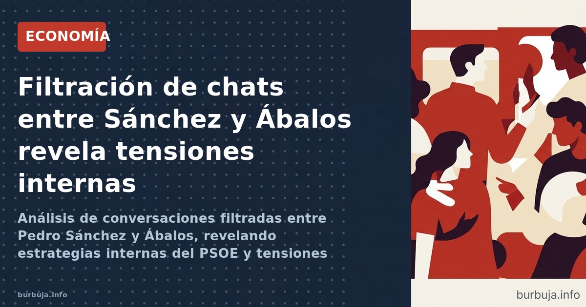 Filtración de chats entre Sánchez y Ábalos revela tensiones internas