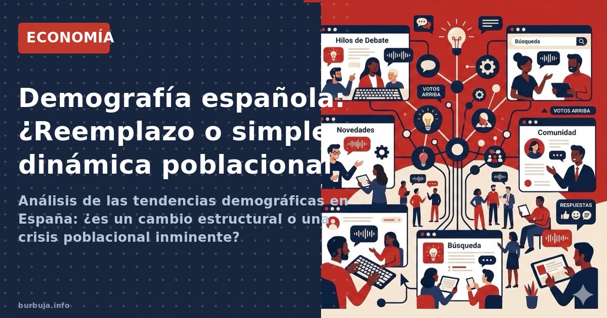 Análisis de las tendencias demográficas en España: ¿es un cambio estructural o una crisis poblacional inminente?
