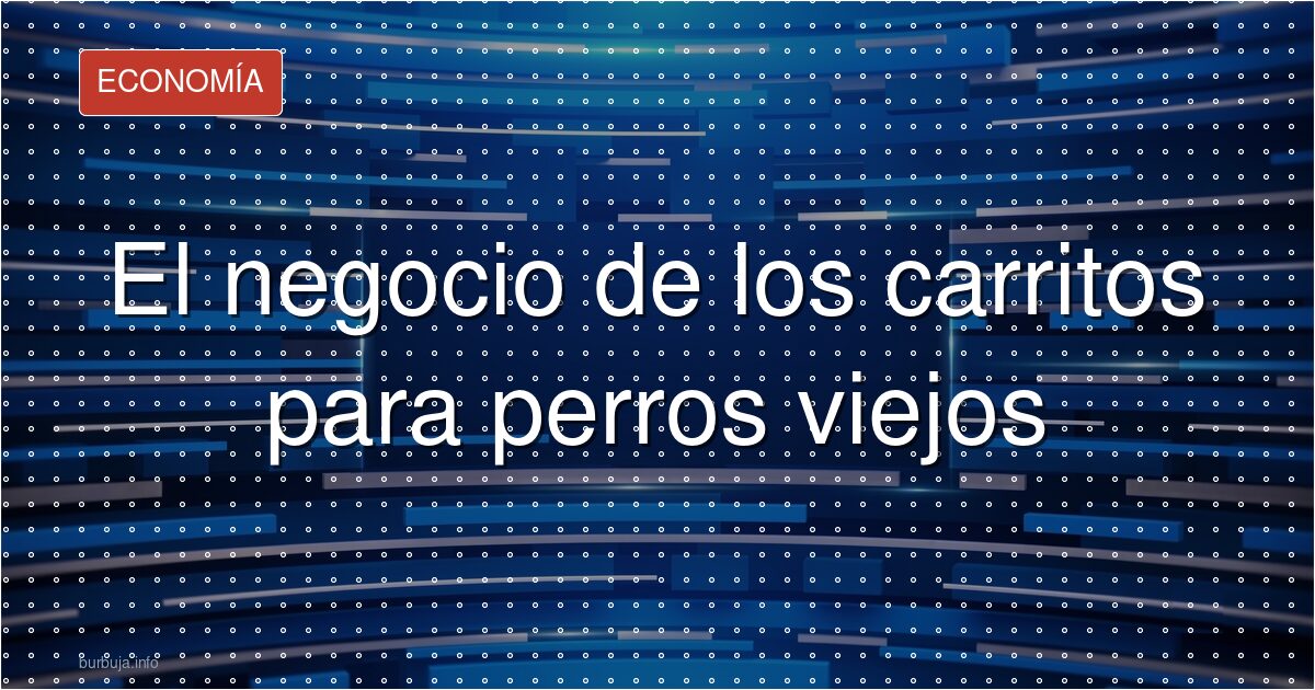 El negocio de los carritos para perros viejos