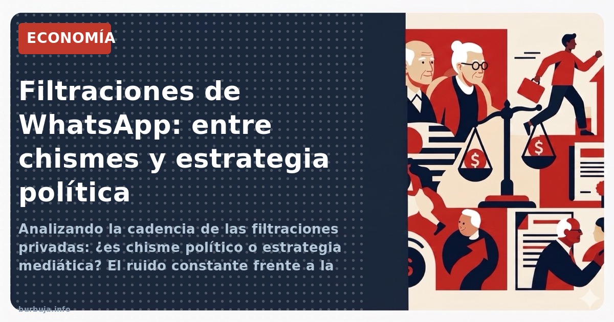 Analizando la cadencia de las filtraciones privadas: ¿es chisme político o estrategia mediática? El ruido constante frente a 