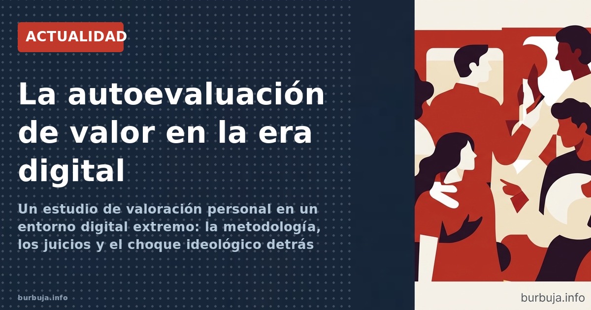 Un estudio de valoración personal en un entorno digital extremo: la metodología, los juicios y el choque ideológico detrás de
