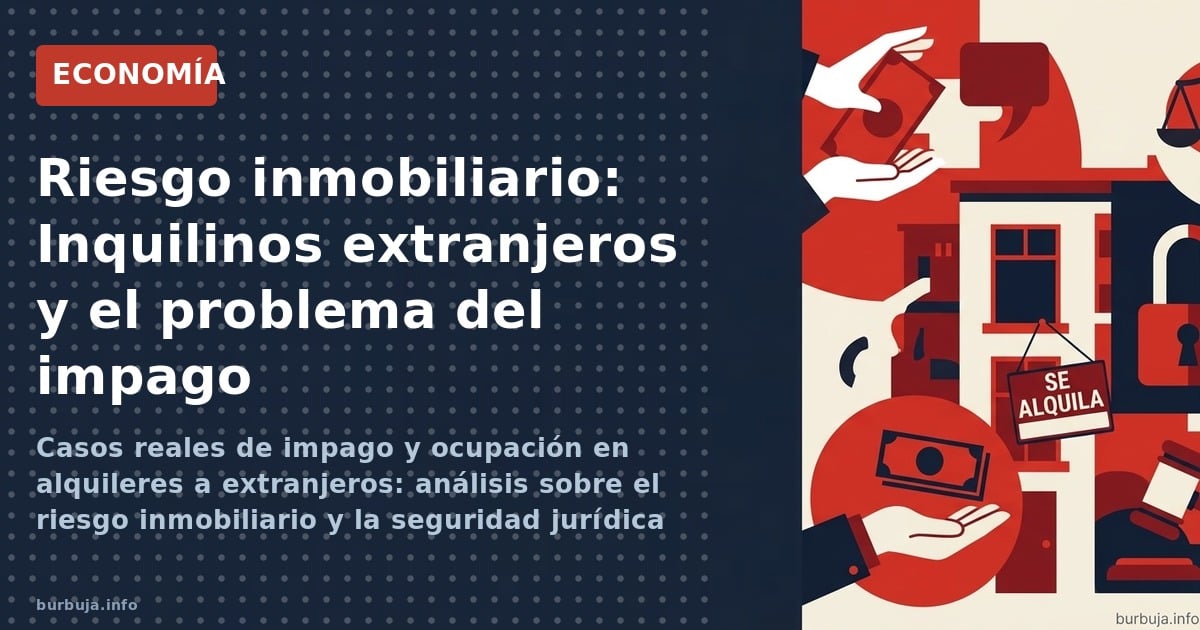 Casos reales de impago y ocupación en alquileres a extranjeros: análisis sobre el riesgo inmobiliario y la seguridad jurídica