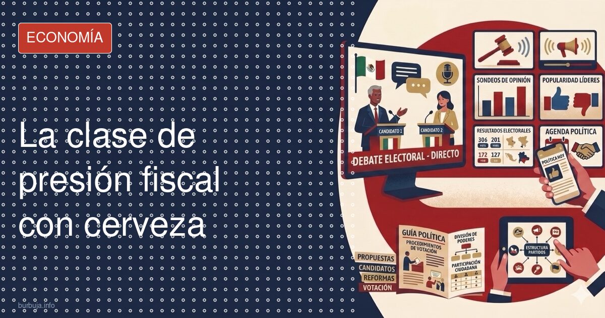 La clase de presión fiscal con cerveza