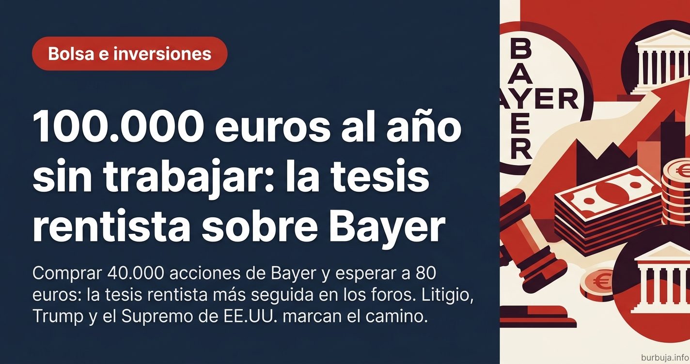 Gráfico bursátil de una acción europea del sector químico y farmacéutico descendiendo y rebotando desde mínimos