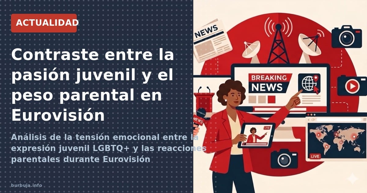Análisis de la tensión emocional entre la expresión juvenil LGBTQ+ y las reacciones parentales durante Eurovisión