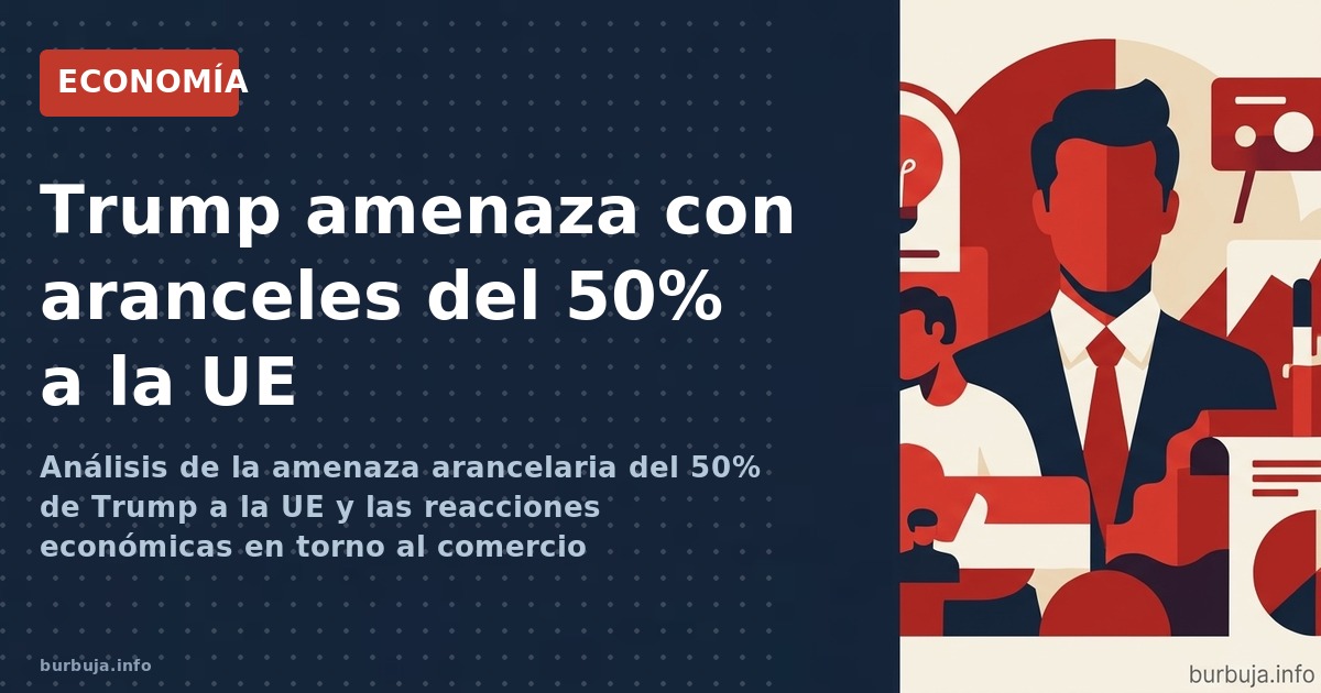 Análisis de la amenaza arancelaria del 50% de Trump a la UE y las reacciones económicas en torno al comercio transatlántico
