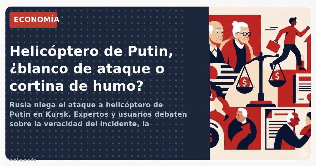 Rusia niega el ataque a helicóptero de Putin en Kursk. Expertos y usuarios debaten sobre la veracidad del incidente, la segur