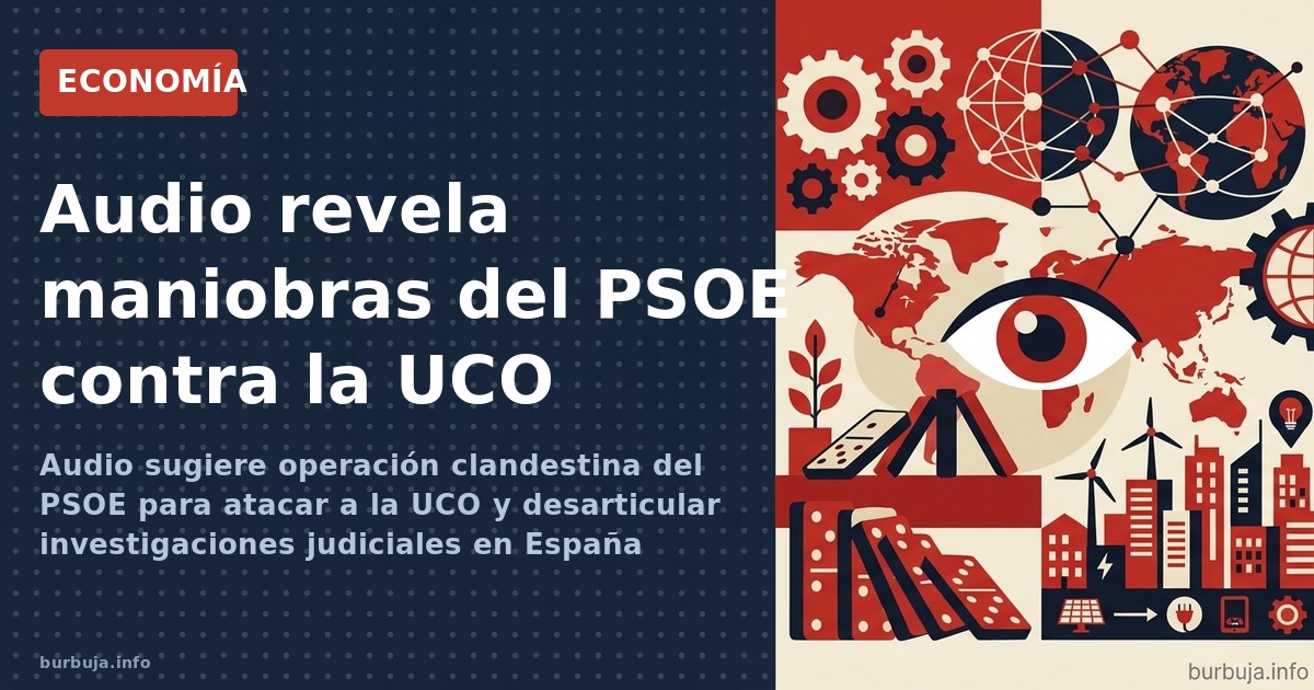 Audio sugiere operación clandestina del PSOE para atacar a la UCO y desarticular investigaciones judiciales en España