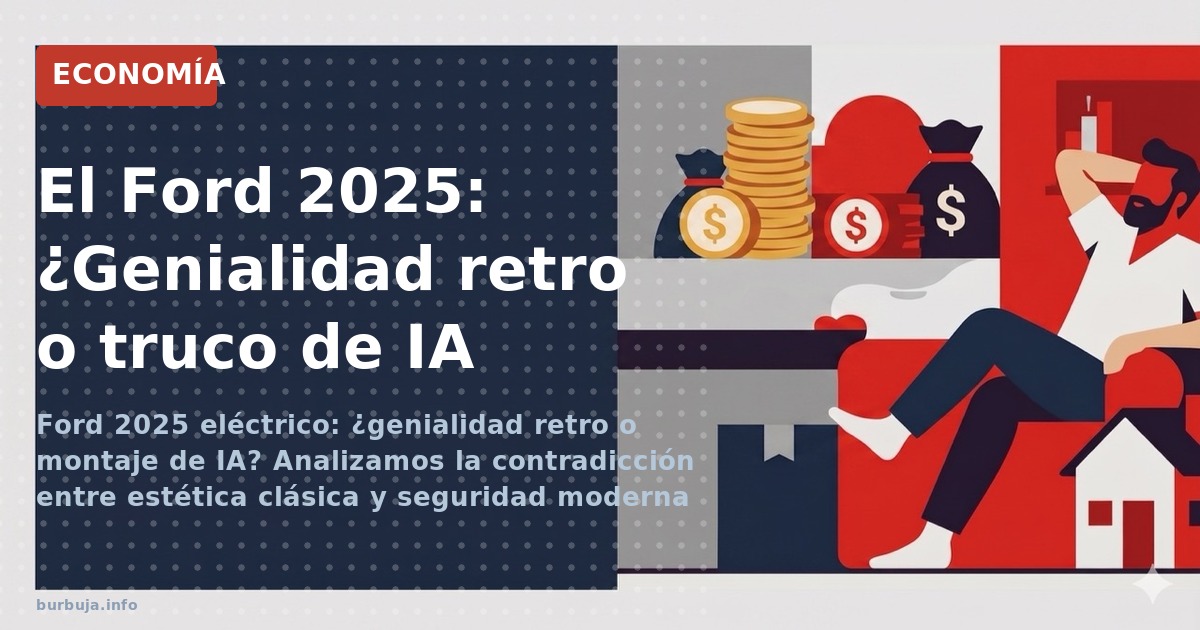 Ford 2025 eléctrico: ¿genialidad retro o montaje de IA? Analizamos la contradicción entre estética clásica y seguridad modern