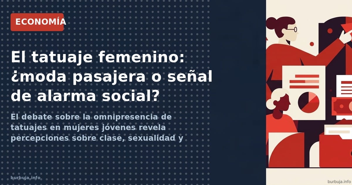 El debate sobre la omnipresencia de tatuajes en mujeres jóvenes revela percepciones sobre clase, sexualidad y cambios sociale