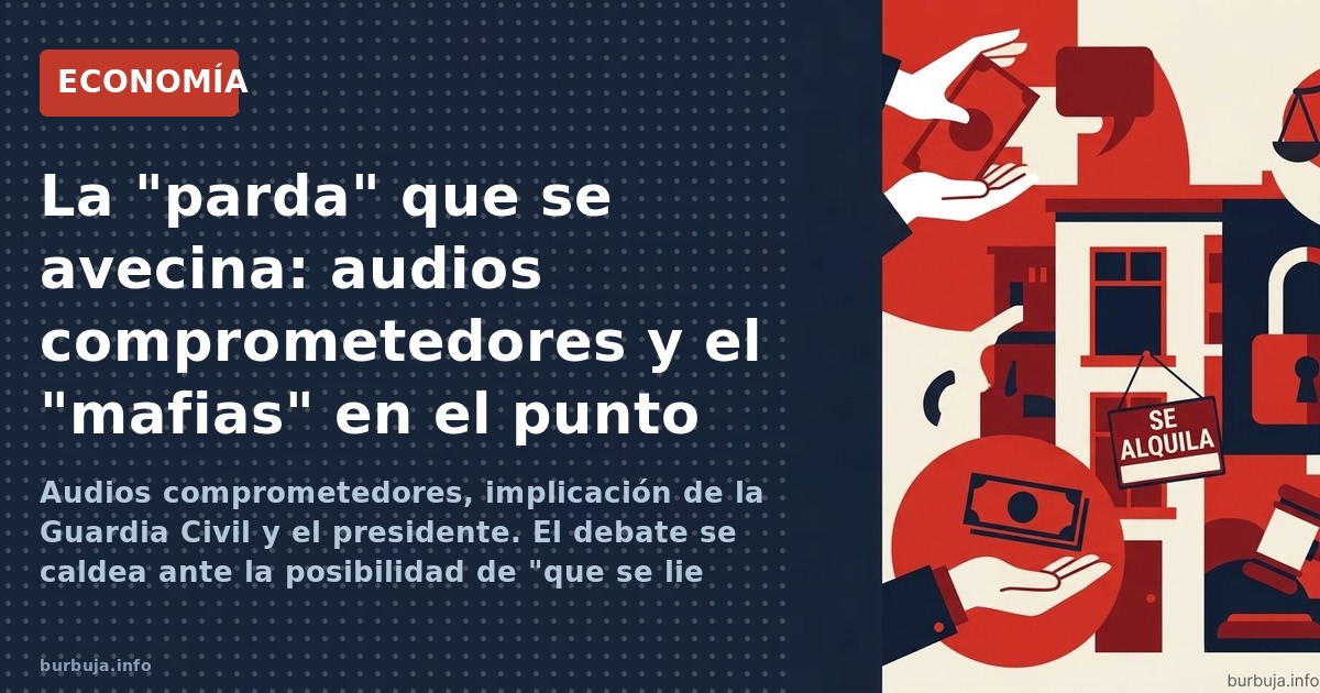 Audios comprometedores, implicación de la Guardia Civil y el presidente. El debate se caldea ante la posibilidad de "que se l