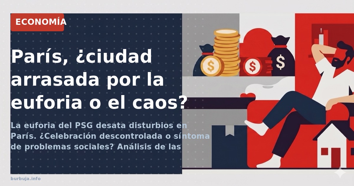 La euforia del PSG desata disturbios en París. ¿Celebración descontrolada o síntoma de problemas sociales? Análisis de las ca