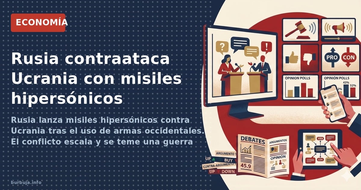 Rusia lanza misiles hipersónicos contra Ucrania tras el uso de armas occidentales. El conflicto escala y se teme una guerra t