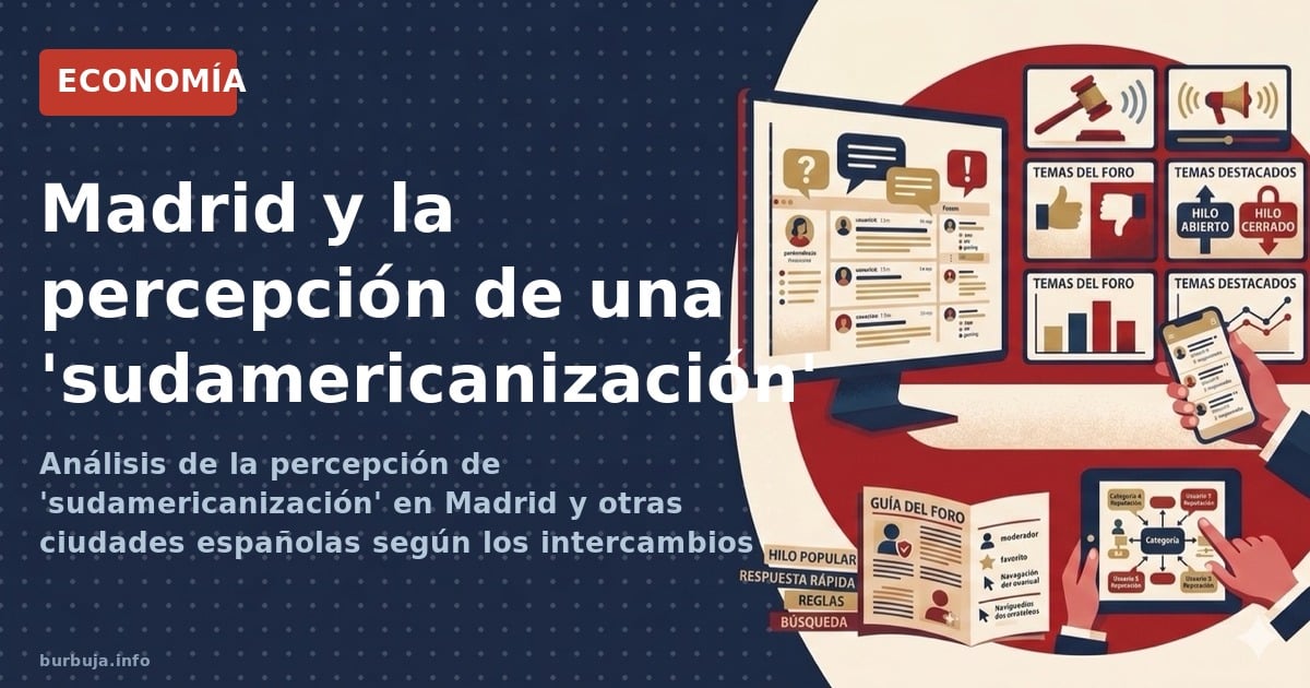 Análisis de la percepción de 'sudamericanización' en Madrid y otras ciudades españolas según los intercambios digitales