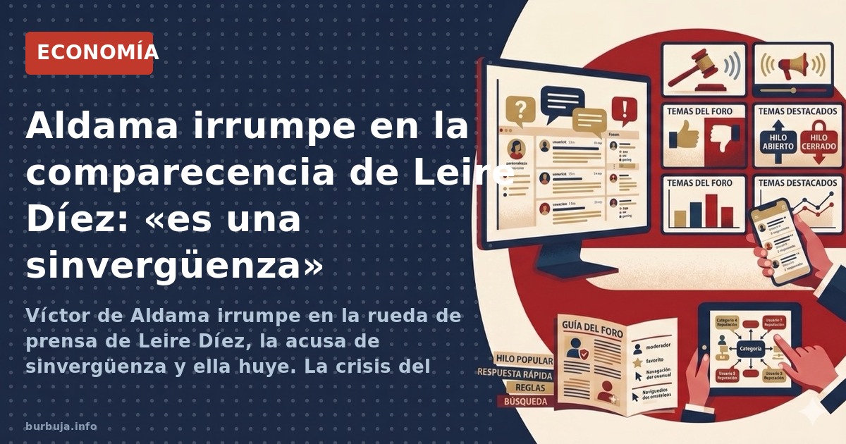 Víctor de Aldama irrumpe en la rueda de prensa de Leire Díez, la acusa de sinvergüenza y ella huye. La crisis del PSOE se int