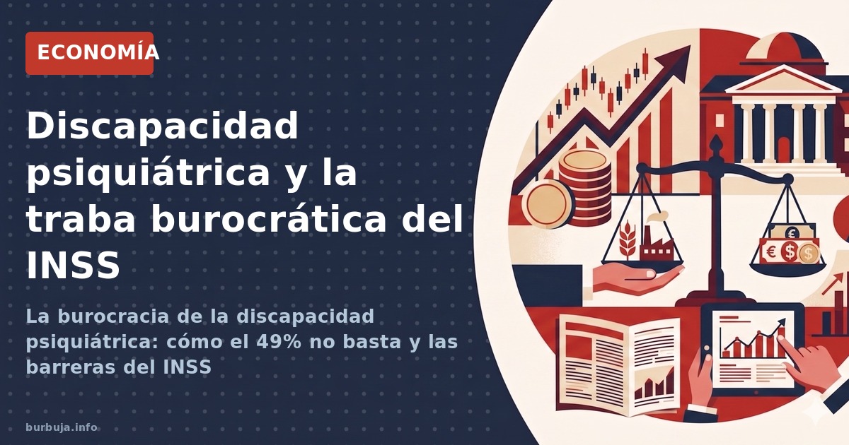 La burocracia de la discapacidad psiquiátrica: cómo el 49% no basta y las barreras del INSS