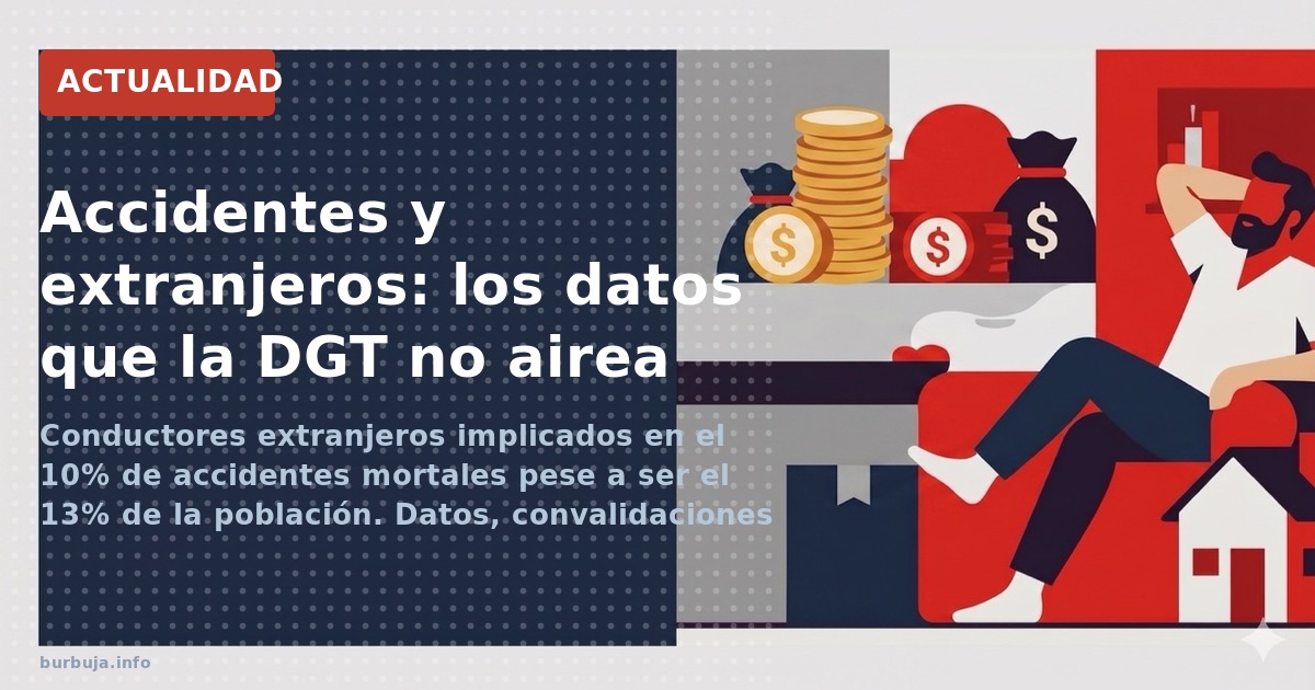 Conductores extranjeros implicados en el 10% de accidentes mortales pese a ser el 13% de la población. Datos, convalidaciones