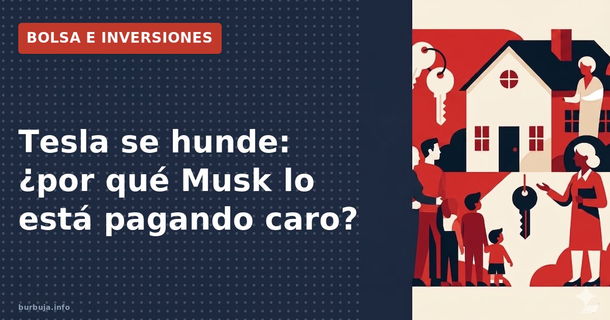 Tesla se hunde: ¿por qué Musk lo está pagando caro?