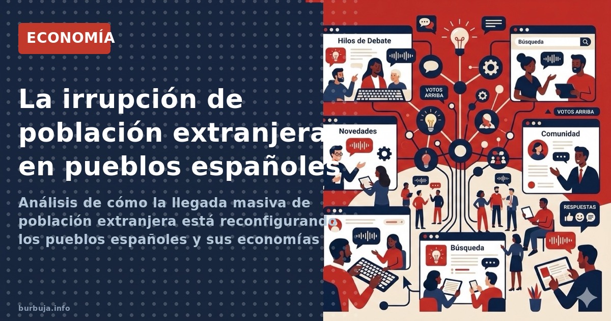 Análisis de cómo la llegada masiva de población extranjera está reconfigurando los pueblos españoles y sus economías locales