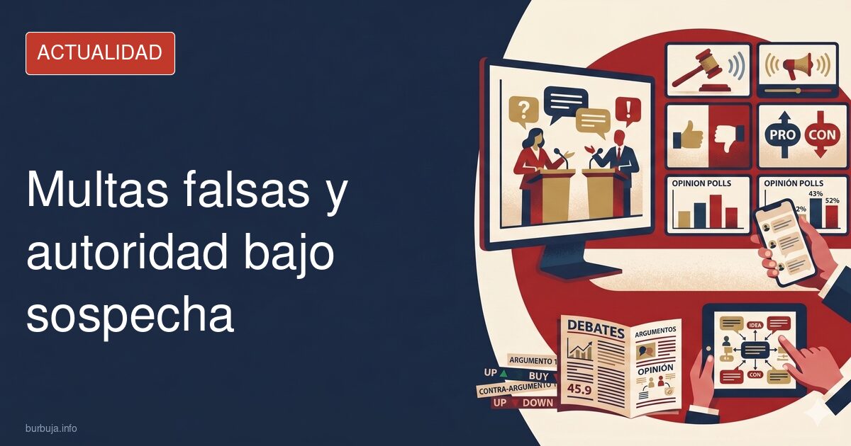 Multas falsas y autoridad bajo sospecha