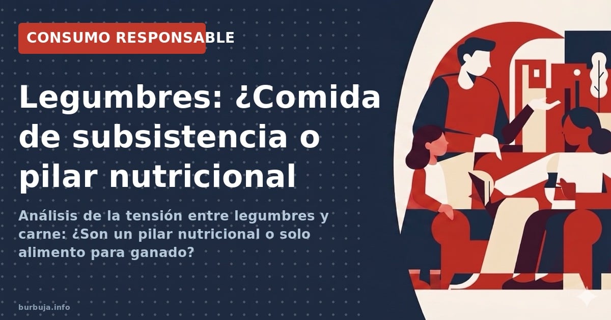 Análisis de la tensión entre legumbres y carne: ¿Son un pilar nutricional o solo alimento para ganado?