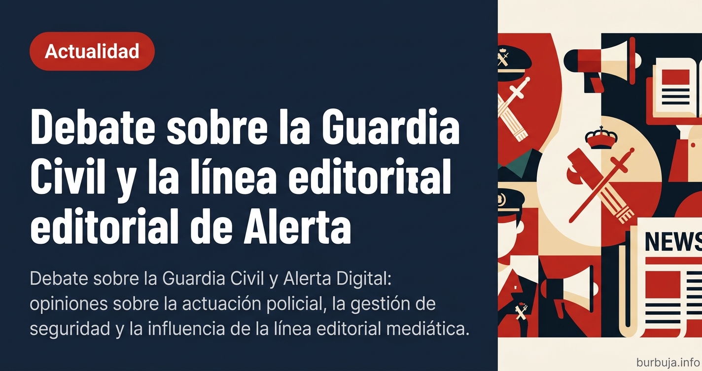 Debate sobre la Guardia Civil y Alerta Digital: opiniones sobre la actuación policial, la gestión de seguridad y la influenci