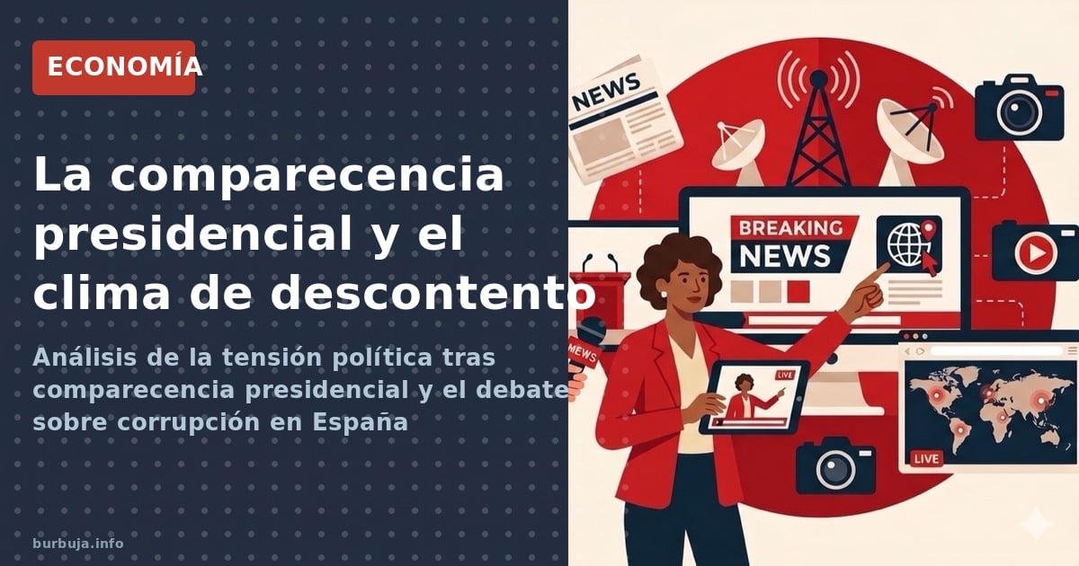 Análisis de la tensión política tras comparecencia presidencial y el debate sobre corrupción en España
