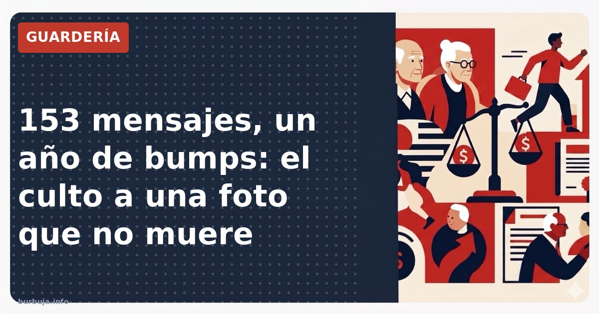 153 mensajes, un año de bumps: el culto a una foto que no muere