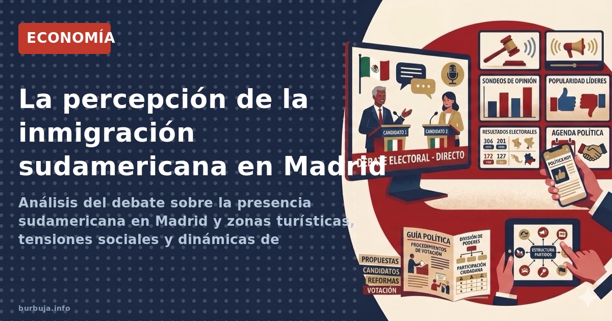 Análisis del debate sobre la presencia sudamericana en Madrid y zonas turísticas, tensiones sociales y dinámicas de convivenc