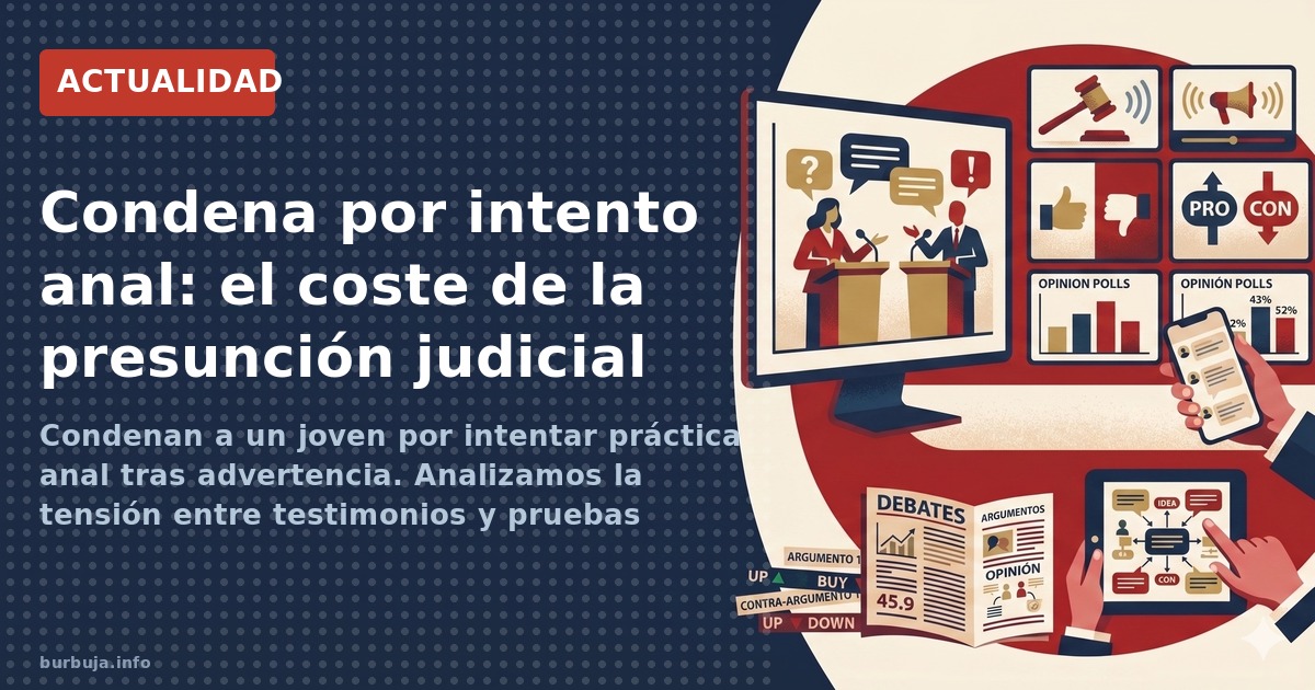 Condenan a un joven por intentar práctica anal tras advertencia. Analizamos la tensión entre testimonios y pruebas forenses e
