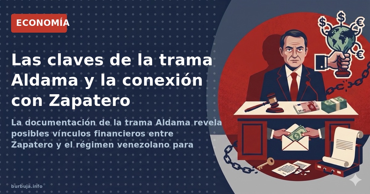 La documentación de la trama Aldama revela posibles vínculos financieros entre Zapatero y el régimen venezolano para financia