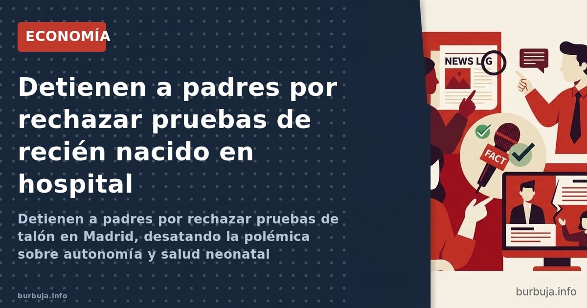 Detienen a padres por rechazar pruebas de talón en Madrid, desatando la polémica sobre autonomía y salud neonatal
