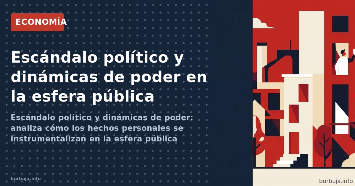 Escándalo político y dinámicas de poder: analiza cómo los hechos personales se instrumentalizan en la esfera pública