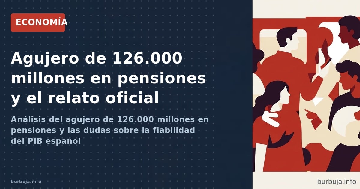 Análisis del agujero de 126.000 millones en pensiones y las dudas sobre la fiabilidad del PIB español