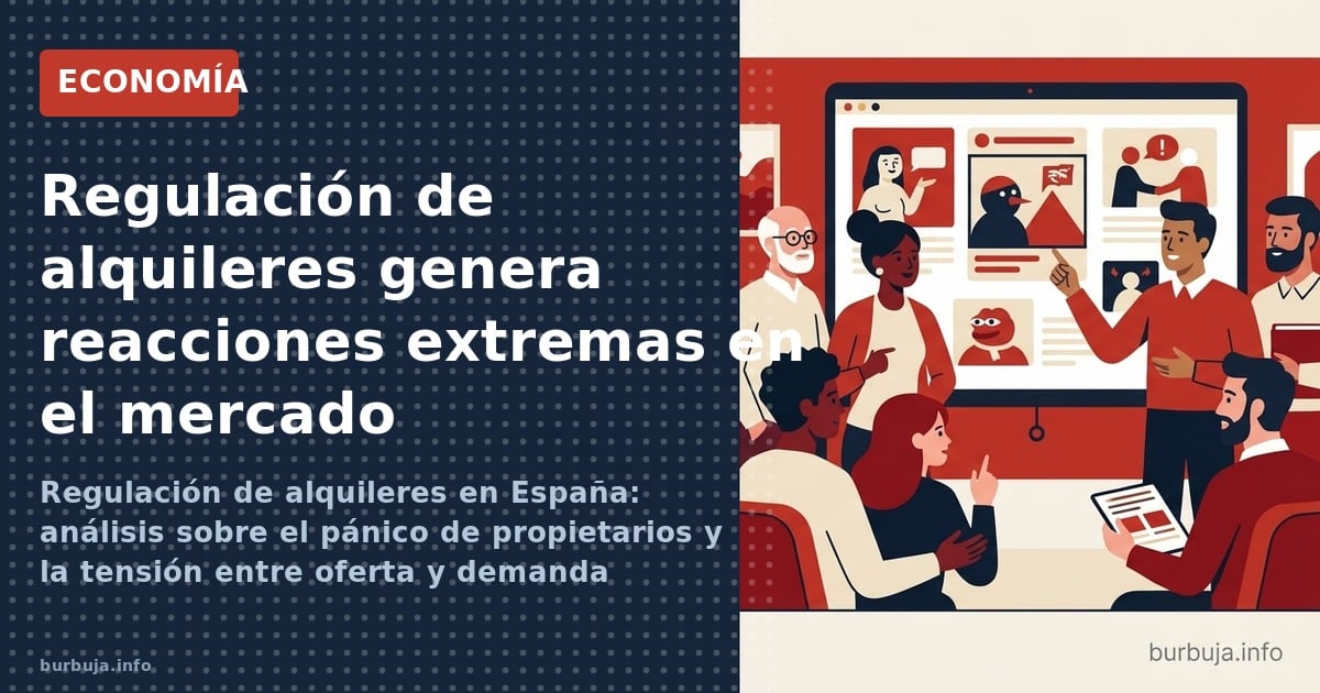 Regulación de alquileres en España: análisis sobre el pánico de propietarios y la tensión entre oferta y demanda inmobiliaria