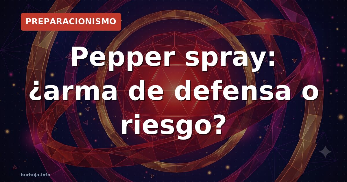 ¿Sirven los sprays de pimienta?