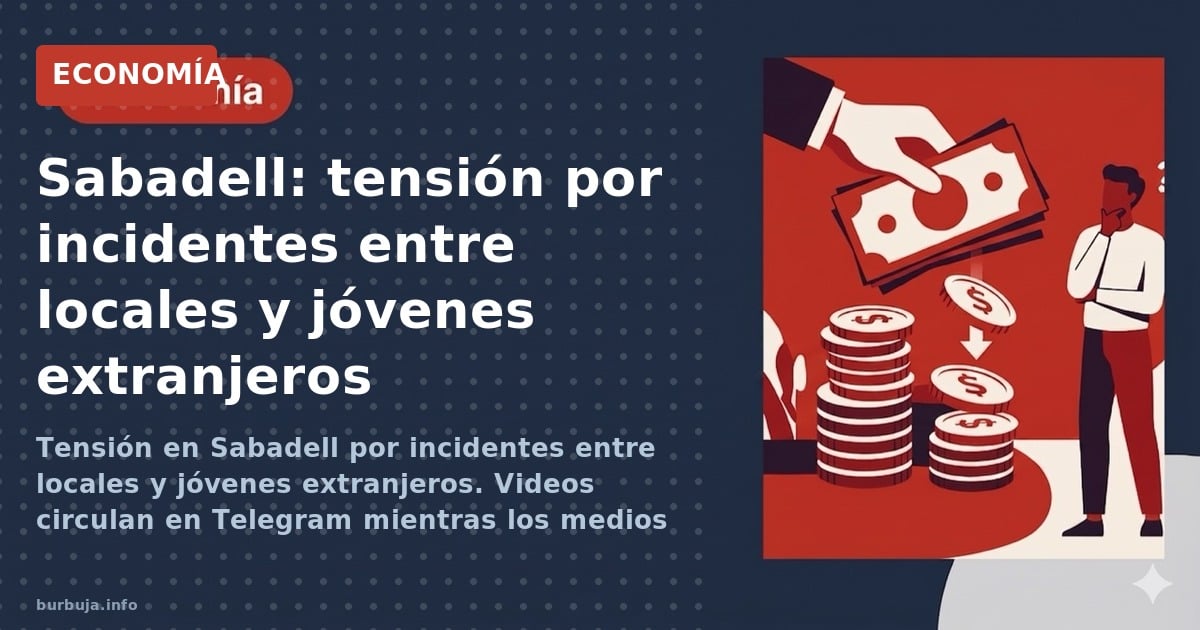 Tensión en Sabadell por incidentes entre locales y jóvenes extranjeros. Videos circulan en Telegram mientras los medios calla