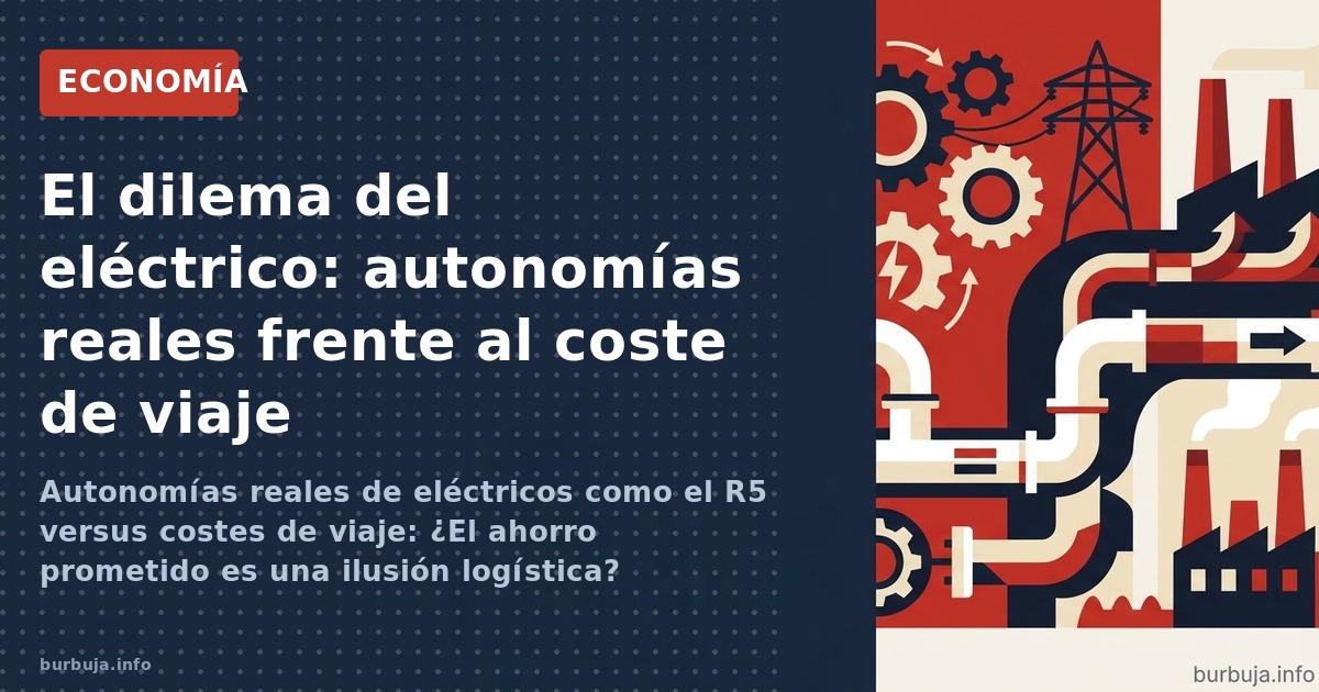 Autonomías reales de eléctricos como el R5 versus costes de viaje: ¿El ahorro prometido es una ilusión logística?