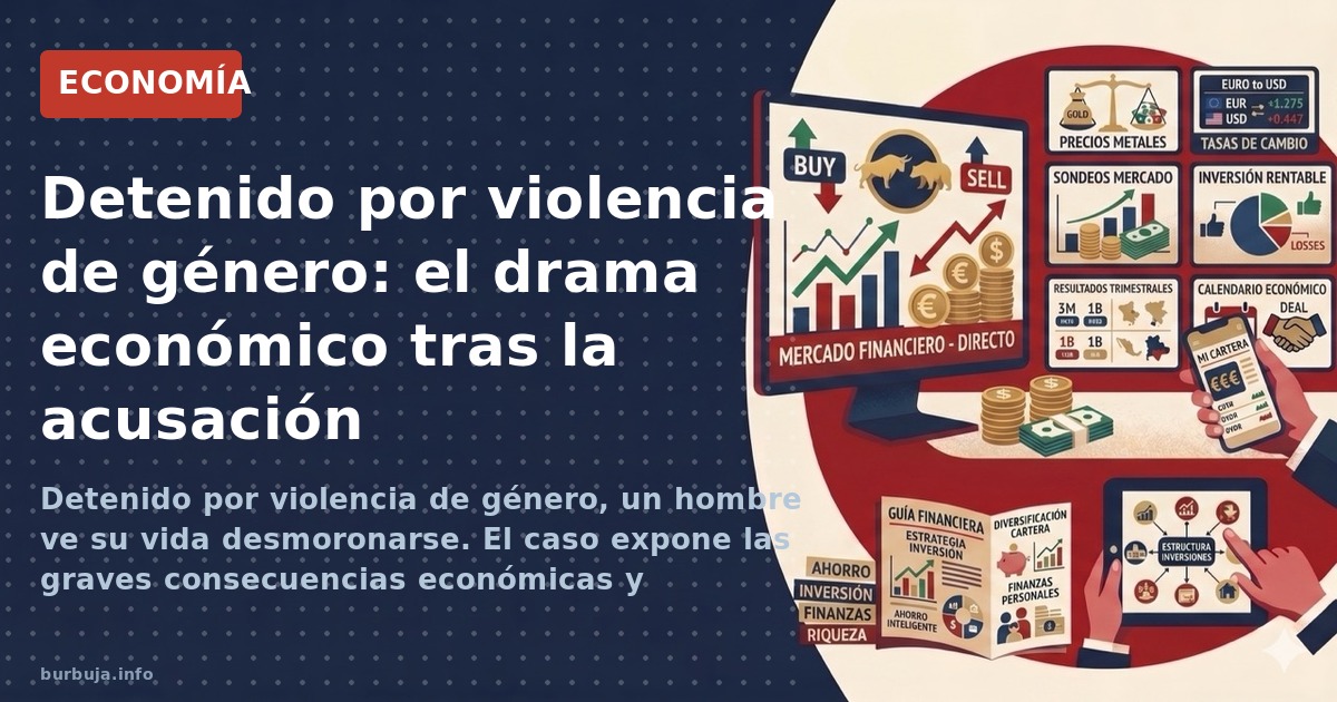 Detenido por violencia de género, un hombre ve su vida desmoronarse. El caso expone las graves consecuencias económicas y per