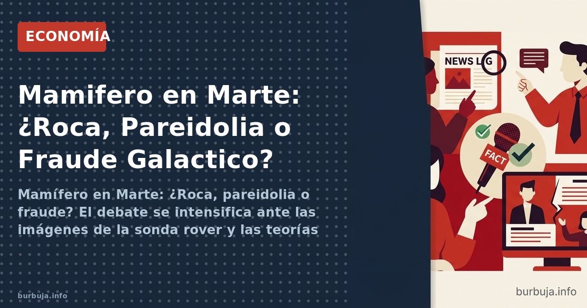 Mamífero en Marte: ¿Roca, pareidolia o fraude? El debate se intensifica ante las imágenes de la sonda rover y las teorías con