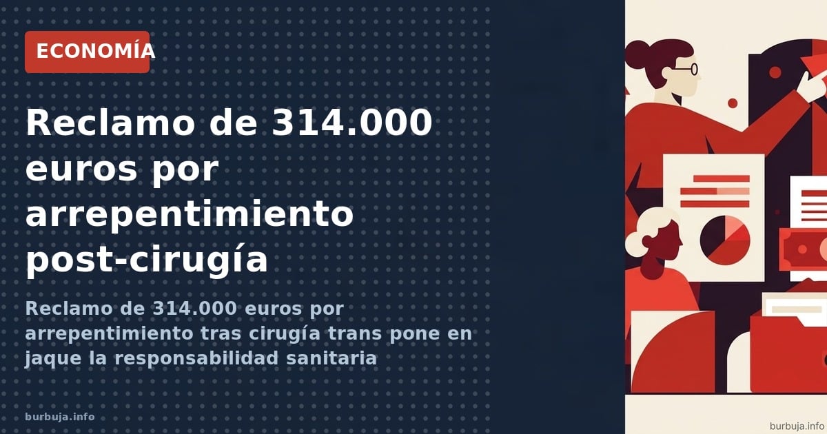 Reclamo de 314.000 euros por arrepentimiento tras cirugía trans pone en jaque la responsabilidad sanitaria